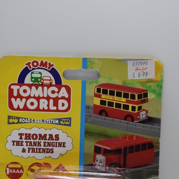 BULGY Motorized Red Bus 1995 TOMY Thomas & Friends Trackmaster Railway Train - Picture 2 of 10